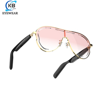 Lunettes de soleil transfrontalières anti-lumière bleue et anti-UV, modèle privé, intelligentes IA, avec fonction d'appel et de lecture de musique