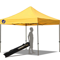 Tonnelle pliante portable 3x3 robuste et imperméable anti-UV avec structure en acier pour événements extérieurs