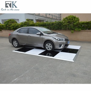 Piste de danse ronde en contreplaqué blanc de 8 m pour événements festifs, mariages, décorations, banquets avec revêtement de sol pour passerelle - Product Image 5