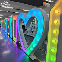 Lettres de décoration Signe d'amour de mariage Personnalisé 3d Led Lettre Lumières Numéros Marquee Signes