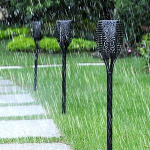 Solar Flame <b>Lamp</b> 12LED Outdoor Garden Light Auto On Ground Lawn Torch Decorative Light - Product Image 2
