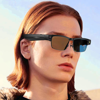 Lunettes de soleil intelligentes avec assistant vocal IA, enregistrement photo/vidéo et enregistrement d'appels Bluetooth, reconnaissance d'images rapide, lunettes de soleil musicales