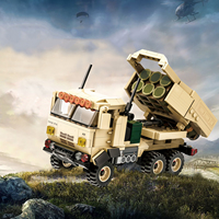 Wange 3511 M142 HIMARS MOC Model Peralatan Edukasi Anak Set Mainan Blok Bangunan Rakitan Ornamen Mainan Anak Laki-laki Juguetes Grosir
