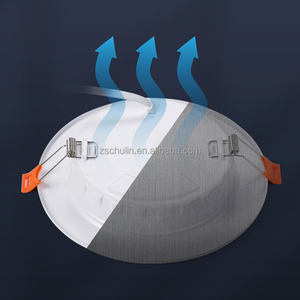 Đèn <span class=keywords><strong>Panel</strong></span> <span class=keywords><strong>LED</strong></span> âm trần siêu mỏng hình tròn/vuông bằng nhôm AC 85-265V <span class=keywords><strong>3W</strong></span> 6W 9W 10W 12W 15W 18W 20W 24W - Product Image 6