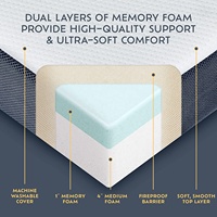 Lit pliant portable de taille simple pour invités avec matelas