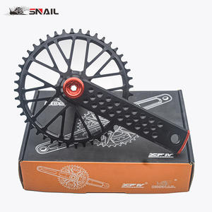 Roue à disque de <span class=keywords><strong>moyeu</strong></span> de vélo, plateaux de chaîne, 130bcd, pignon à engrenage fixe, freins à disque, aluminium, route, BMX, 44-52T - Product Image 4