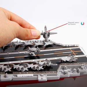 Modelo de <span class=keywords><strong>Portaaviones</strong></span> <span class=keywords><strong>Fujian</strong></span> de Aleación Terbo 1:700, Modelo 003 con Lanzamiento Electromagnético, Vitrina para Aficionados - Product Image 3
