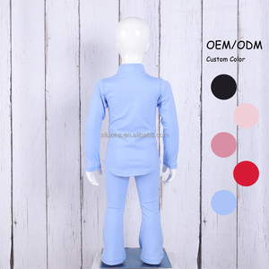 Conjunto de Yoga de 2 Piezas para Niñas, Pantalones de Yoga con Corte Acampanado y Chaqueta, Tops Deportivos, Trajes Deportivos, Conjunto de Yoga para Niñas - Product Image 2