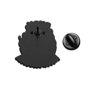 Broches de Esmalte Creativos de Gato Negro <span class=keywords><strong>con</strong></span> Llama, Personalizados, 'Hago lo <span class=keywords><strong>que</strong></span> quiero, deja <span class=keywords><strong>que</strong></span> se queme', Joyería Animal, Regalo para Amigos - Product Image 3
