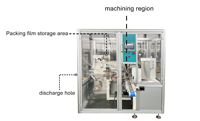 Machine d'emballage automatique pour petits sachets individuels en aluminium, papiers, cubes de thé, pâte, avec fonction de pliage, scellage et étiquetage en plastique