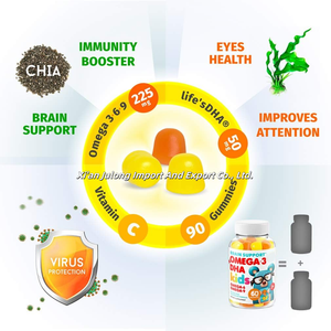 Gomas Veganas de Ômega <span class=keywords><strong>3</strong></span> OEM da Julong para Crianças Gomas de Ômega <span class=keywords><strong>3</strong></span> com DHA Marca Própria Gomas de Ômega <span class=keywords><strong>3</strong></span> para Crianças - Product Image 4