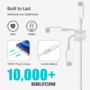 Venta al por mayor <span class=keywords><strong>USB</strong></span> <span class=keywords><strong>C</strong></span> Cable de carga rápida Tipo-<span class=keywords><strong>C</strong></span> Cable de 2 a 1 para el iPhone Cargador DE DATOS Cables de la tableta - Product Image 2