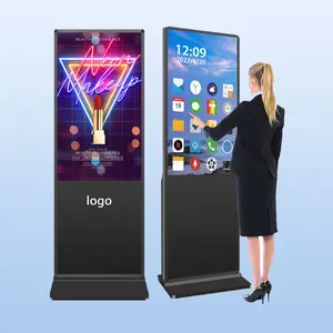 China Factory Best Selling 55 Inch Indoor Advertising Touch Screen Player Floor Stand Digital Poster Advertising Signage Kiosk