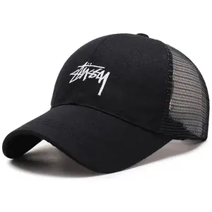 Letter Embroidery Mesh Baseball Cap For Women Men Unisex Breathable Adjustable Snapback Caps Hip Hop Girls Sun Trucker Hat