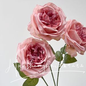 Bouquet de roses artificielles en soie pour décorations de mariage et arrangements de table de salon - Product Image 3