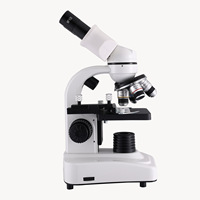 Microscope biologique monoculaire LED haute définition 400x pour les études scientifiques sur les animaux/plantes des élèves du primaire et du secondaire