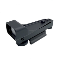 Lunette de visée à point rouge en alliage d'aluminium et plastique avec bouton réglable, adaptée aux activités de plein air