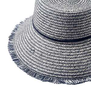 Chapeau <span class=keywords><strong>de</strong></span> <span class=keywords><strong>plage</strong></span> <span class=keywords><strong>Raphia</strong></span> naturel tissé à la main <span class=keywords><strong>de</strong></span> qualité supérieure pour femmes chapeau <span class=keywords><strong>de</strong></span> soleil pliable à large bord avec broderie <span class=keywords><strong>de</strong></span> Logo personnalisé - Product Image 2