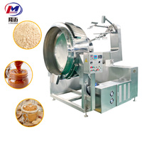 Mélangeur de cuisson planétaire industriel automatique pour sauces (biryani, fromage, caramel, chili) et machine à wok à chaudière enveloppée, à gaz et électrique