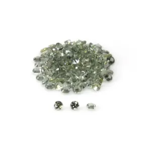 hot sale natural loose gemstone guangxi factory price round cut 2.0 mm and 3mm green sapphire