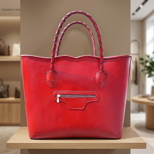 Sac à main en cuir véritable pour femme, bandoulière, fermeture éclair, imperméable, durable, cadeau pour la Saint-Valentin, tendance, BS INTERNATIONAL 3L+ - Product Image 5