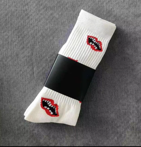 Oem muestra gratis hombres mujeres logotipo personalizado calcetines atléticos algodón Unisex grueso baloncesto deportes tenis correr moda Calcetines - Product Image 4