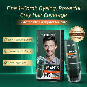 Crema Colorante per Capelli Neri Istantanea Organica per Uomo, Formula Naturale a Base di Erbe, Permanente per Colorazione Rapida e Nutriente - Product Image 2