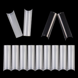 500 pièces/sac XXL sans C courbe acrylique <span class=keywords><strong>faux</strong></span> ongles avec sac pointes d'ongles français Extra longues demi-couverture pointes d'ongles carrées droites - Product Image 6