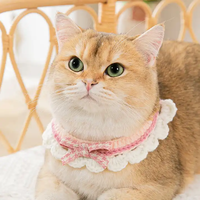 Collier pour chat et chien, collier à nœud féerique pour animaux de compagnie, joli foulard pour chat, accessoires d'ornement pour animaux de compagnie, échantillon gratuit