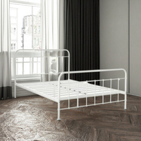 Lits modernes design de luxe en métal cadre de lit à plateforme design et ensemble de meubles de chambre à coucher lits modernes