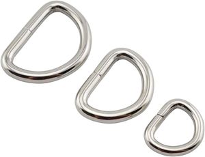 PCS Heavy Duty Multi Purpose Metal D Ring Assorted Kit For Bags Ring DIY Craft Key Chain <b>Dog</b> <b>Collars</b> Buckle - Product Image 4