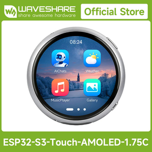 Carte de développement Waveshare ESP32-S3 avec écran tactile AMOLED rond de 1,75 pouce 466*466, boîtier en alliage d'aluminium, double microphone intégré K656 - Product Image 3