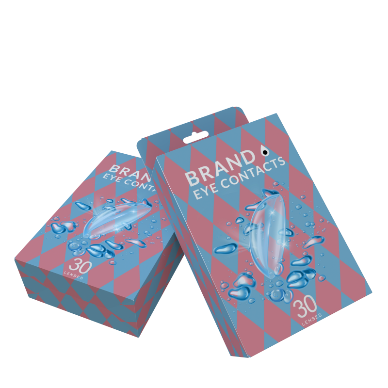Colored Eye Lenses Package Hard Paper