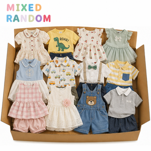Liquidation de robes décontractées de marque originales, stock de vêtements en gros pour enfants, robes d'été pour filles expédiées aléatoirement - Product Image 1