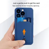 Étui de téléphone avec porte-cartes pour iPhone 16 15 14 13 12 11 Pro Max, coque souple avec protection de l'appareil photo pour iPhone X XS XR Max