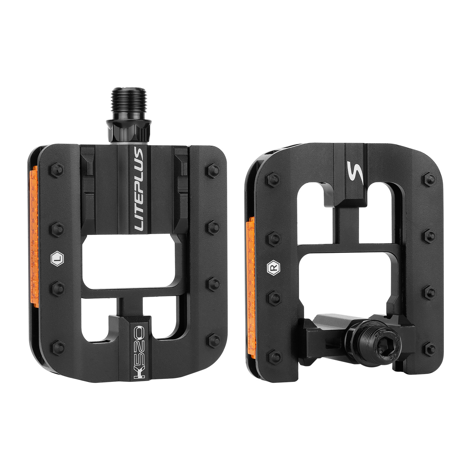 Dvkptbk Pièces de Vélo 2 Pcs Pédales d'Axe de Dvkptbk Pièces de Vélo 2 Pcs Pédales d'Axe de