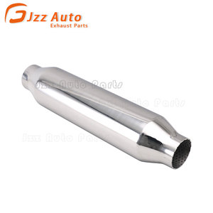 <span class=keywords><strong>Ricambi</strong></span> <span class=keywords><strong>Auto</strong></span> impianto di scarico tubo centrale silenziatore 63mm uscita ingresso 102mm corpo Dia acciaio inossidabile risonatore di scarico universale - Product Image 4