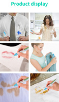 KHY Stylo nettoyant instantané en plastique PP 2MM pour l'élimination des taches de lessive et de l'encre sur T-shirts, textiles, tissus et chaussures - Grande Vente