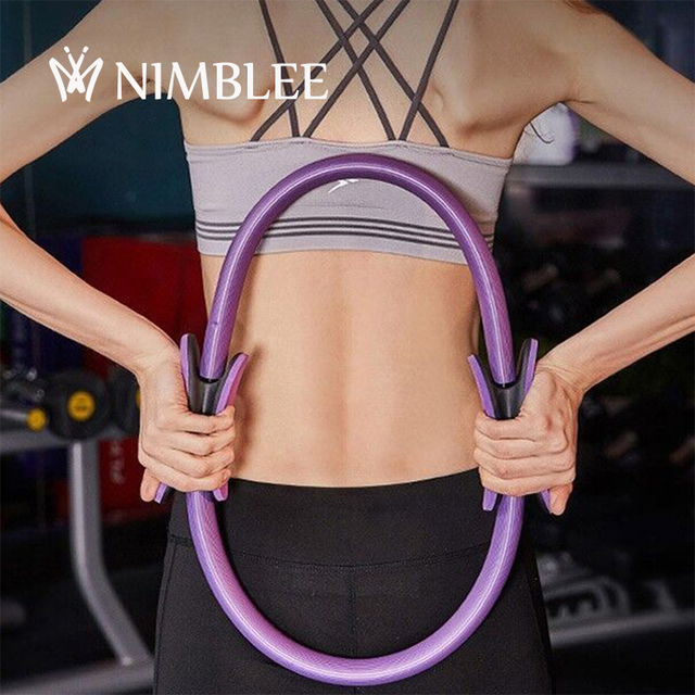 Portable Gym Workout Fitness Equipment Home Studio Pilates Body Hoop Magic Circle EVA PP Material Pilates Yoga Practice Ring