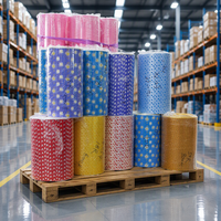 Rouleaux de papier cadeau personnalisés en gros – Motifs floraux, pois, et matériaux d'emballage en feuille métallique |   Approvisionnement en gros direct d'usine