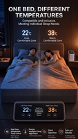 Surmatelas moderne à faible consommation d'énergie, remplace le climatiseur mobile pour toutes les lits