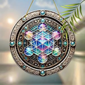 1 Stück, 2D-Flachacryl, Metatron <span class=keywords><strong>Cube</strong></span> Garden Light Trap (8 Zoll x 8) - Product Image 3