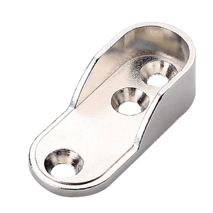 <b>Wardrobe</b> Flange Base Crossbar Fixer Zinc Alloy Nickel Plated Wall Mount <b>Wardrobe</b> <b>Hardware</b> - Product Image 2