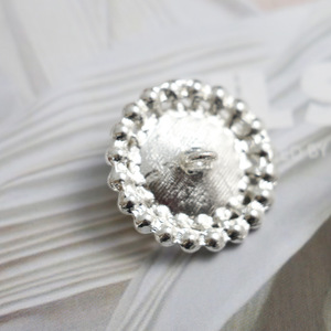 Haut de gamme petit Flash parfumé diamant bouton manteau de fourrure décoré boucle costume veste pull Cardigan alliage boutons - Product Image 3