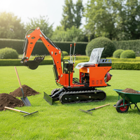 Mini-excavatrice sur chenilles ZNW-08 à commande PLC, moteur Koop haute efficacité, garantie 1 an pour l'aménagement paysager, la plantation et le creusement de fosses