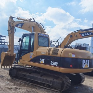 Low Working Hours Used Caterpillar CAT 320C Hydraulic Crawler Excavator Good Condition High Quality Low Price for sale - Product Image 1