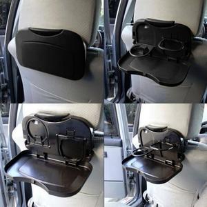 Soporte Universal plegable negro para coche, bandeja de comida, soporte para bebidas, bandeja de mesa para asiento trasero de coche, soporte para teléfono móvil, caja de almacenamiento para coche - Product Image 2