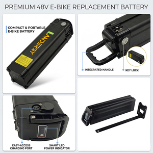 Batterie au lithium-ion personnalisée Silverfish 36V & 48V 13Ah à 21Ah pour vélo électrique, à fixer sur le tube de selle - Product Image 4