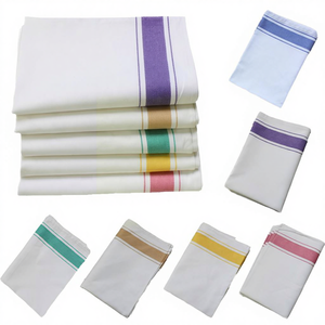 Manufacturer Wholesale Pure Cotton <b>Glass</b> Cleaning <b>Cloth</b> Lint Free Super Absorbent Thick Striped Child-Proof Home Use Ready Stock - Product Image 2
