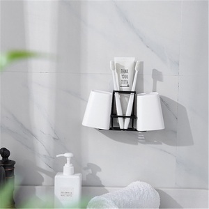 ที่วางแปรงสีฟันและยาสีฟันติดผนังสแตนเลสสองชั้นแบบทันสมัย - Product Image 4
